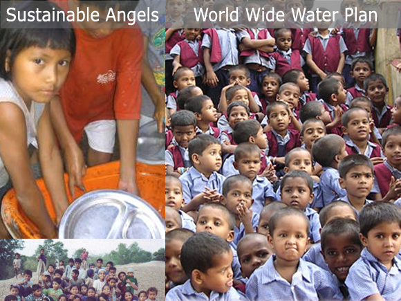 Sustainable Angels dedicated to the children of the earth - lets give them clean water!